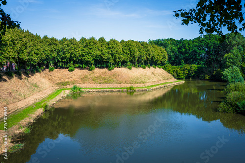 View on city wall in Hulst, Netherlands