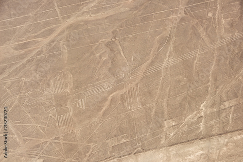 Aerial View of Ancient Nazca Lines, Peru