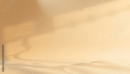 Serene sand dunes under soft sunlight