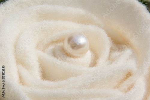 Pearl and felt