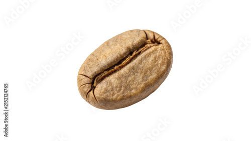 Konstfotografi Single light brown roasted coffee bean aromatic breakfast beverage ingredient is
