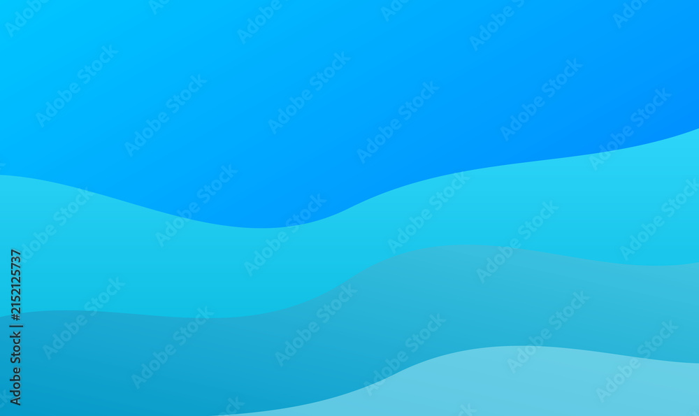Fototapeta premium Abstract Blue Wavy Layer Background Vector Graphic for Website Presentation Banner