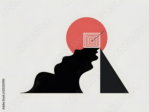 Mountain peak with a sunrise or sunset behind it