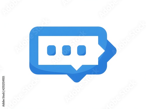 Speech bubble icon featuring three chat message indicators