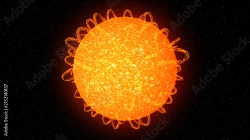 The Sun – Into the Fire. 3d animation