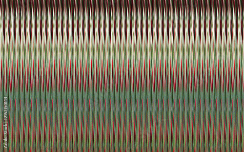 Canvas Print Modern abstract vertical striped pattern featuring a vibrant blend of green, red