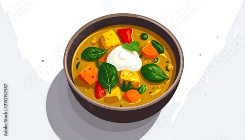 Colorful vegetable stir fry in white bowl.