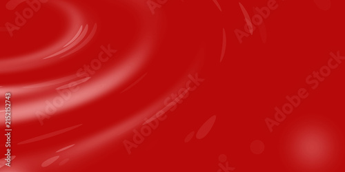Bold red liquid surface showcases a beautiful swirling pattern accented by soft white light streaks