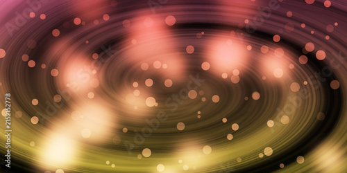Colorful swirling patterns with red, yellow, and orange tones featuring glowing bokeh lights