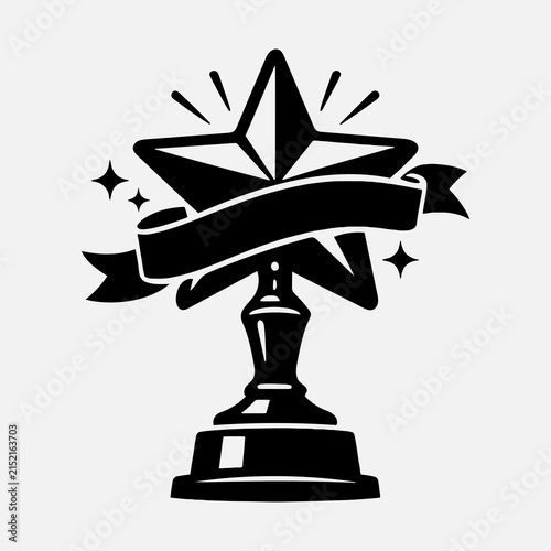 Star Trophy Achievement Celebration Icon