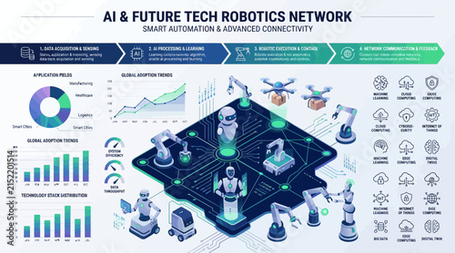 Advanced robotic arm with electronic components and sensors.