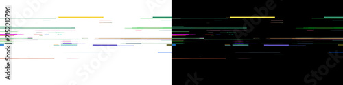 Digital glitch texture with colorful horizontal lines and data corruption effect
