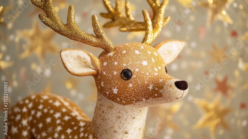 Deer illustration pastel background