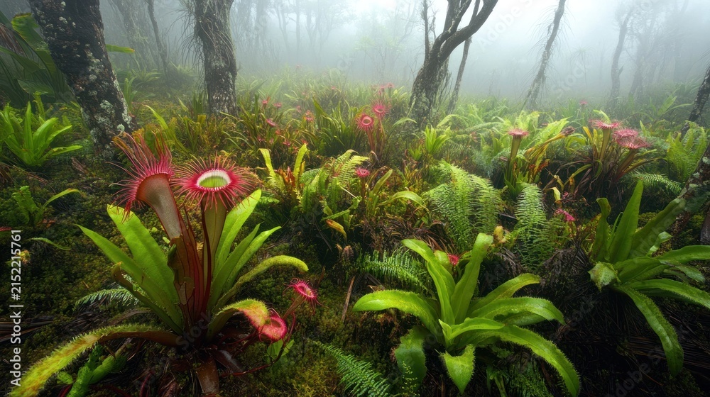 Obraz premium Dense tropical plants
