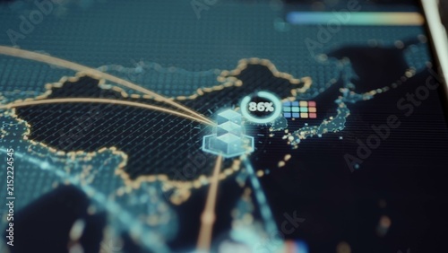 Foto commercial data center still showing japanese server utilization alternates betw