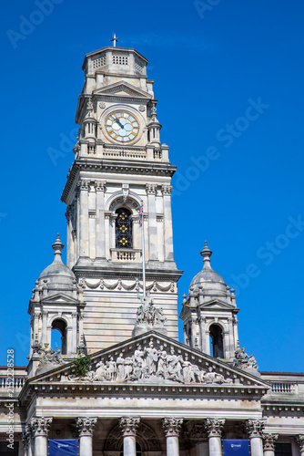 Portsmouth Guildhall Clocktower in Portsmouth, UK