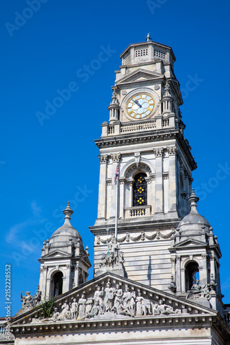 Portsmouth Guildhall Clocktower in Portsmouth, UK