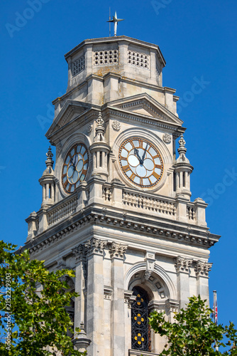 Portsmouth Guildhall Clocktower in Portsmouth, UK