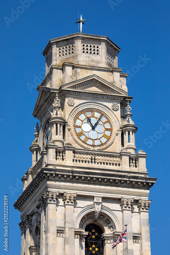 Portsmouth Guildhall Clocktower in Portsmouth, UK