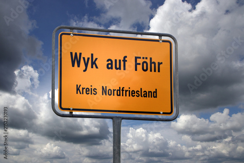 ortstafel wyk auf föhr