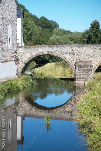 old bridge over the river
