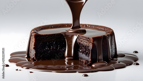 Luxury Chocolate Lava Cake with Rich Molten Dark Chocolate Center