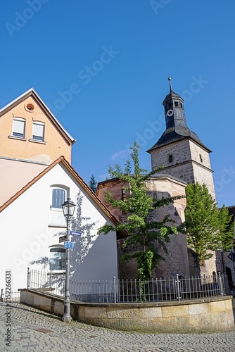kulmbach, deutschland - weißer turm in der altstadt