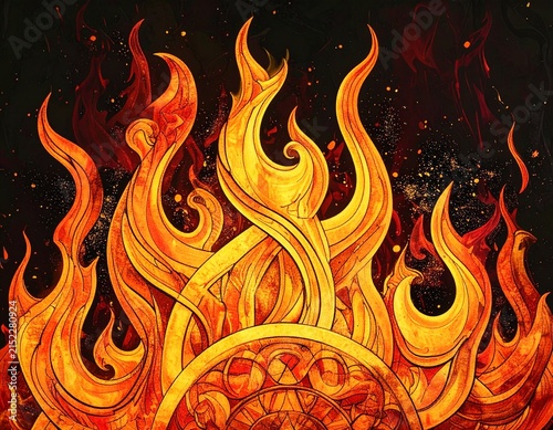 fire flames background