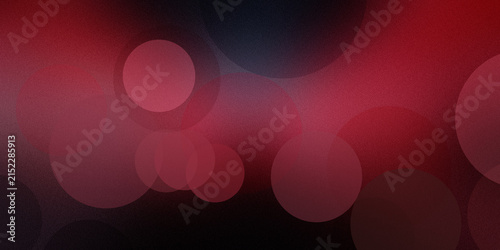 Red and black abstract background with soft bokeh circles and subtle grain texture.