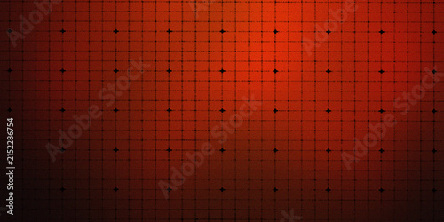 Red textured background with subtle grid pattern and small black crosses for modern design.