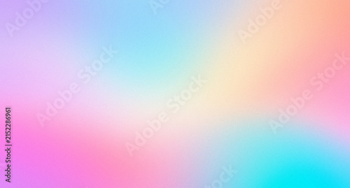 Foto Abstract soft pastel background with glowing holographic blue pink and peach lig