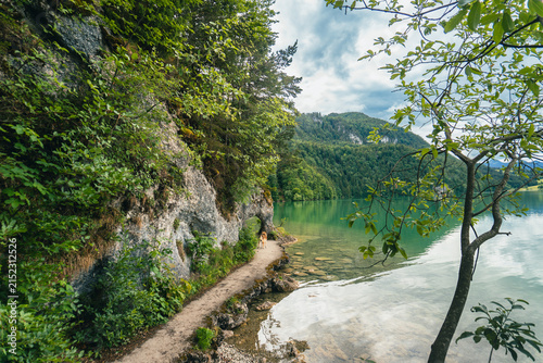 Idyllic Weissensee landscape in Füssen, Allgäu, Bavaria