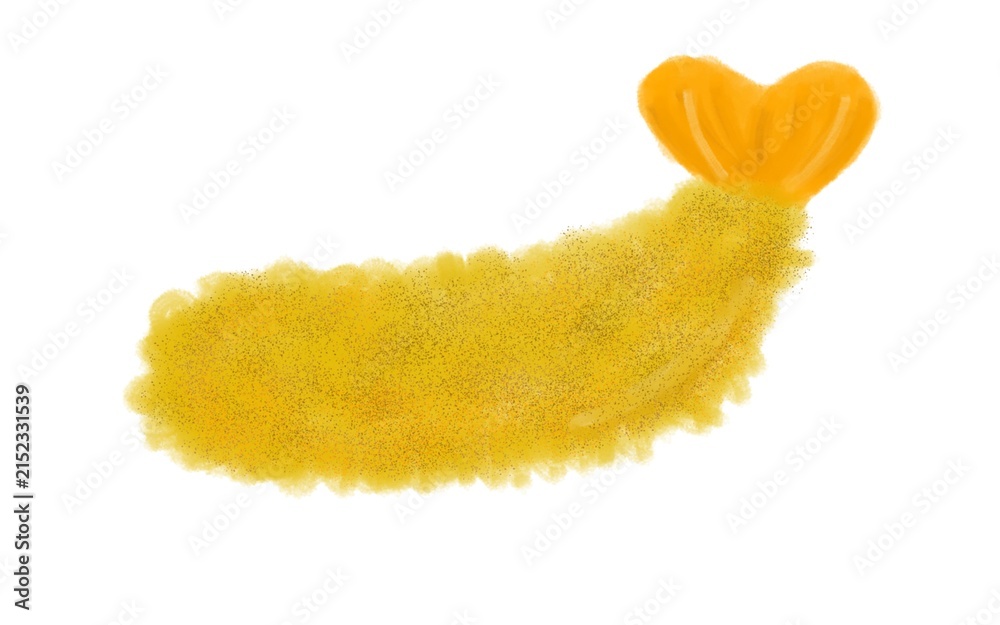 Naklejka premium yellow tempura