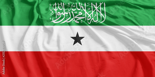 Somaliland Flag Wind Waving CloseUp Breeze Wave