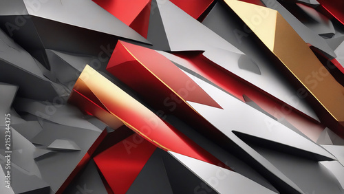 Fototapeta macro shot a hyper realistic 3d triangle boasting a futuristic design