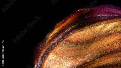 Particles colorful abstract background with vivid patterns in a dark setting