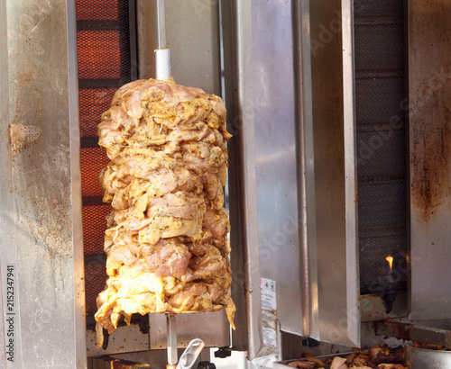 Photography Gyros spinning on a spit at Toronto's Taste of the Danforth street festival