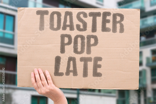 Canvas Print "Toaster pop late" The bread emerges long after you expected it