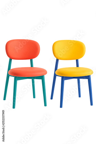 Modern Childrens Chairs Bright Colors Comfort Design