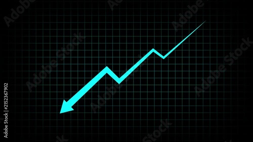 Cost reduction business finance concept. Businessman cost reduction icon with down arrow for budget management and cost management.4k video animation.
