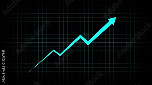 Creative Graph hand drawn arrow chart growing up. Exponential growth and Business profit increase. white arrow rising transparent background. rising arrow with grid background