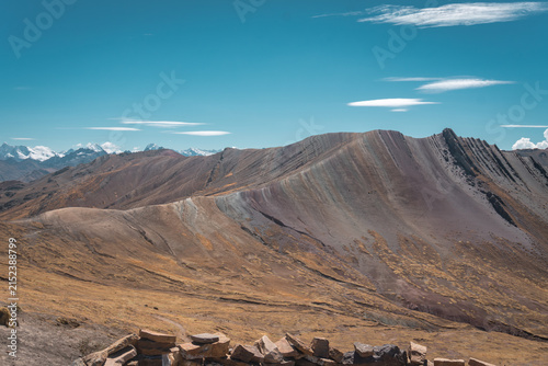 Panoramic View of Palccoyo Rainbow Mountains, Peru