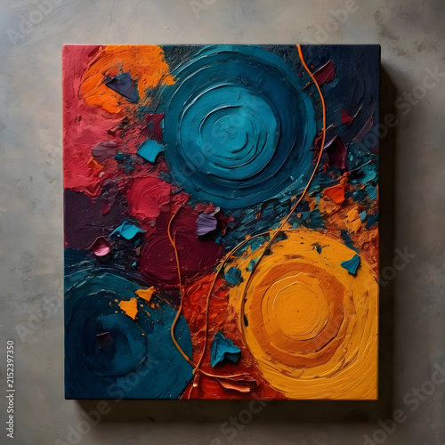 Impasto painting with vibra...