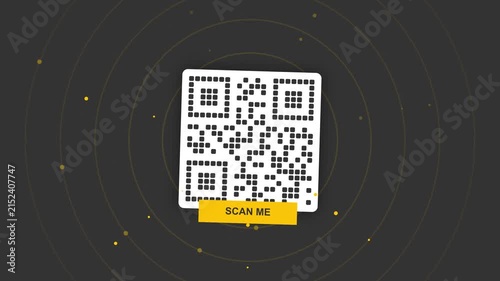 Animated QR Code Scan Me Call To Action Motion Graphic
