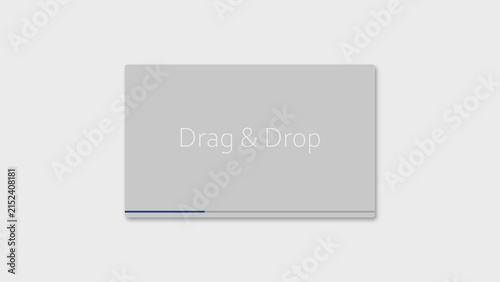 Drag and Drop File Upload Interface Graphic
