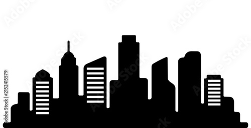 City skyline silhouette vector illustration