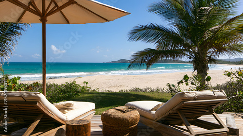 Take it easy and savor the picturesque beach vista