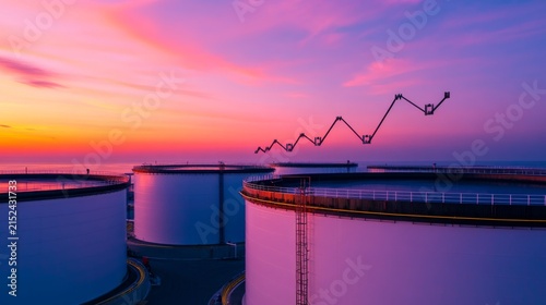 Oil Industry Analytics Storage Facilities Upward Investment Commodity Finance Scene, surging global fuel prices, oil market analysis, energy commodity finance
