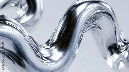 Abstract Liquid Metal Wave Background