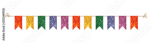 festive bunting flags for birthday party and holidays celebration